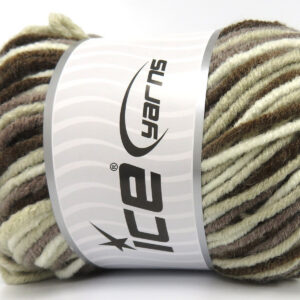 4x100gr Star Merino Batik Brown Shades, Cream Shades