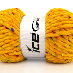 4x100gr Chenille Baby Tweed Dark Yellow
