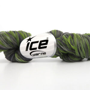 12x25gr Spiral Air Ribbon Green Shades, Grey Shades