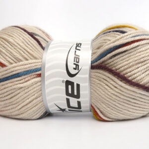 4x100gr Design Line Beige, Brown, Gold, Turquoise, Orange, Grey