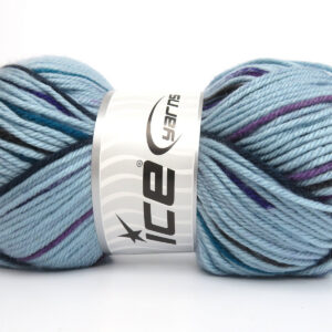 4x100gr Design Line Light Turquoise, Brown, Teal, Purple Shades