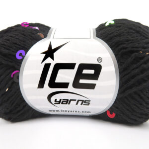 8x50gr Cotone Paillette Black