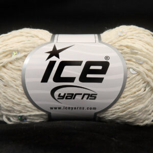 8x50gr Cotone Paillette Cream