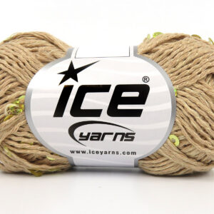 8x50gr Cotone Paillette Light Brown