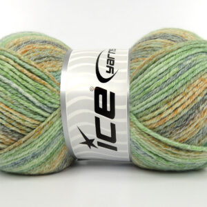 4x100gr Cottonac Spray Green Shades, Grey, Gold