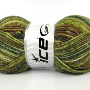 4x100gr Cottonac Spray Green shades, Brown Shades