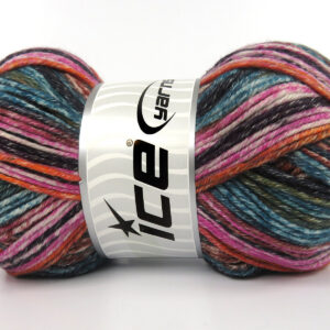 4x100gr Cottonac Spray Pink, Orange, Brown, Copper, Turquoise, Black