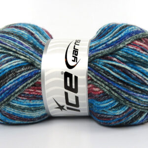 4x100gr Cottonac Spray Turquoise, Green, Blue, Red, Maroon