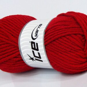 4x100gr Wool Superbulky Red