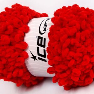 4x100gr Chenille Boucleron Red