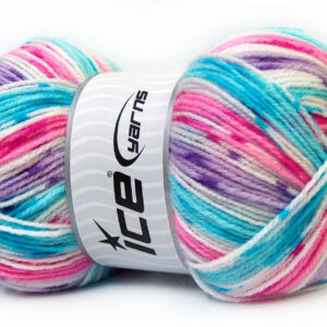 4x100gr Candy Baby Turquoise, Lilac, Pink, White