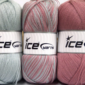 3x100gr Baby Ombre Light Grey, Light Orchid