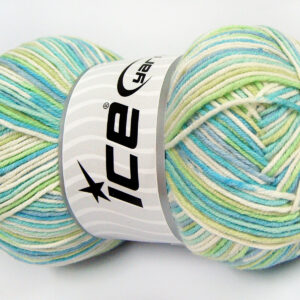 4x100gr Lorena Color Turquoise, Blue, Green, Cream