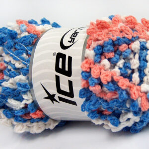 4x100gr Boucleron Chain White, Light Salmon, Blue Shades