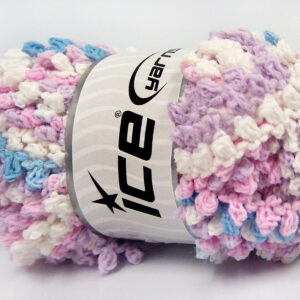 4x100gr Boucleron Chain Light Pink, Light Lilac, White, Light Blue