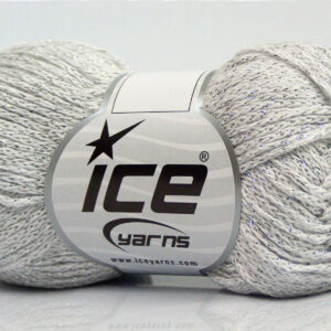 8x50gr Elegant Metallic Cotton Off White