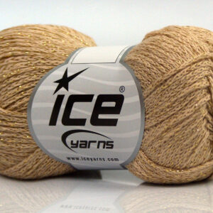 8x50gr Elegant Metallic Cotton Dark Cream