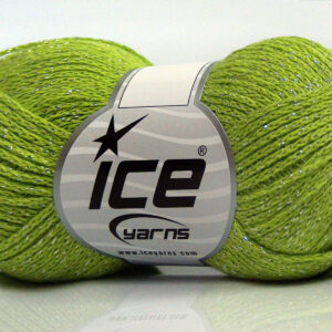 8x50gr Elegant Metallic Cotton Pistachio Green