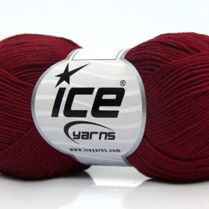 8x50gr Pure Cotton Fine Burgundy