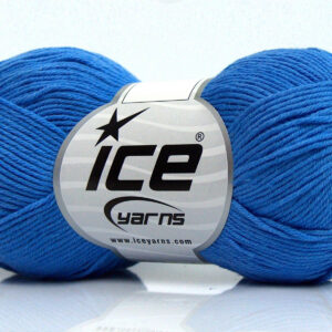 8x50gr Pure Cotton Fine Blue