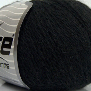 6x50gr Angora Cashmere Black