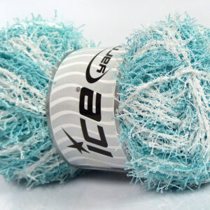 4x100gr Scrubber Twist Light Turquoise, White