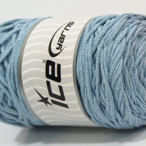 1x250gr Macrame Cotton Bulky Light Blue