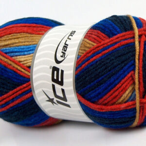 4x100gr Nice Baby Blue Shades, Red, Camel, White