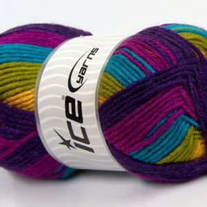 4x100gr Nice Baby Maroon, Fuchsia, Gold, Orange, Green, Turquoise