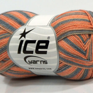 6x50gr Baby Summer Color Orange, Grey