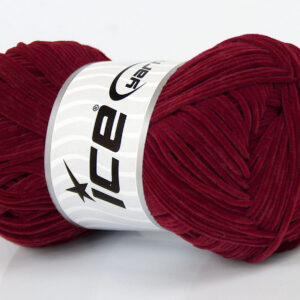 8x50gr Suede Chenille Ruby Red