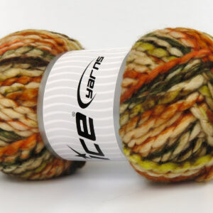 2x150gr Alpine Wool Color Gold Shades, Green, Brown, Beige