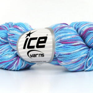 3x100gr Hand Dyed Cashmere Turquoise Shades, Orchid, Maroon, White