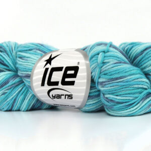 3x100gr Hand Dyed Cashmere Turquoise Shades, Grey Shades