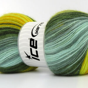 4x100gr Angora Active Green Shades, Gold