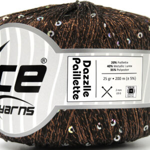 6x25gr Dazzle Paillette Copper, Iridescent