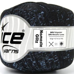 6x50gr Namaste Glitz Black, Blue