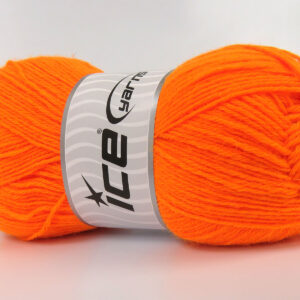 4x100gr Sock Unicolor Neon Orange