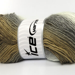 4x100gr Lana Bella Brown Shades, Grey Shades, White, Orchid