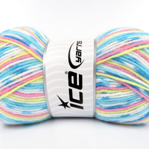 4x100gr Print Baby Turquoise Shades, Pink Shades, Yellow, White