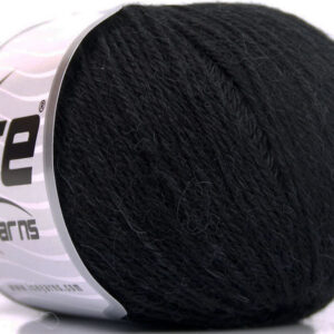 4x50gr Baby Alpaca Black