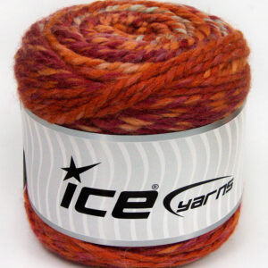 2x200gr Cakes Wool Chunky Colors Copper, Orange, Orchid, Light Blue