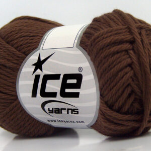 8x50gr Pure Cotton Dark Brown