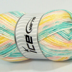 4x100gr Happy Baby Baby Pink, Yellow, Light Turquoise, White