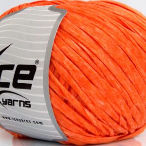 2x100gr Paper Ribbon Neon Orange