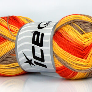 4x100gr Biscuit Orange Shades, Yellow, Camel