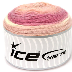 2x150gr Cakes Mohair Pink Shades, Cream