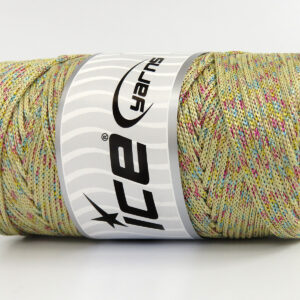 2x200gr Macrame Bulky Glitz Multi Cream, Irridescent