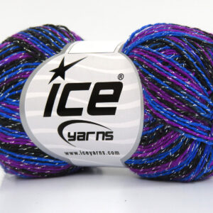 8x50gr Summer Rose Glitz Black, Blue, Purple