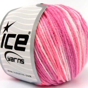 8x50gr Lorena Pastel Pink Shades, White